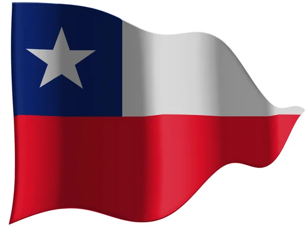 La bandera de Chile — Foto de Stock