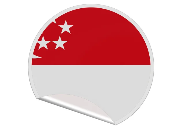 Bandeira de Singapura — Fotografia de Stock