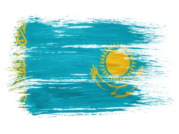 The Kazakh flag — Stock Photo, Image