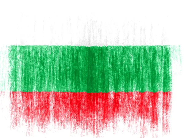 The Bulgarian flag — Stock Photo, Image