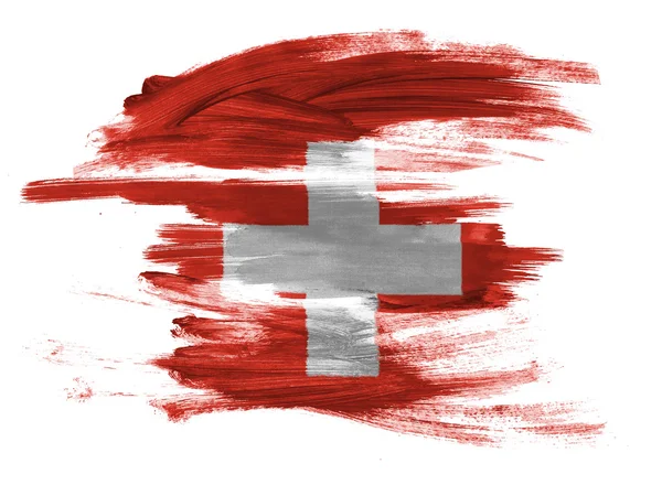 Schweiz flagga — Stockfoto