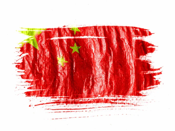 Die chinesische Flagge — Stockfoto