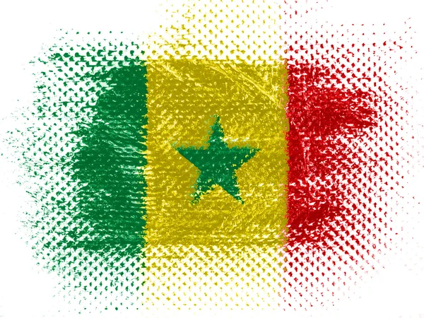 Le drapeau du Sénégal — Photo