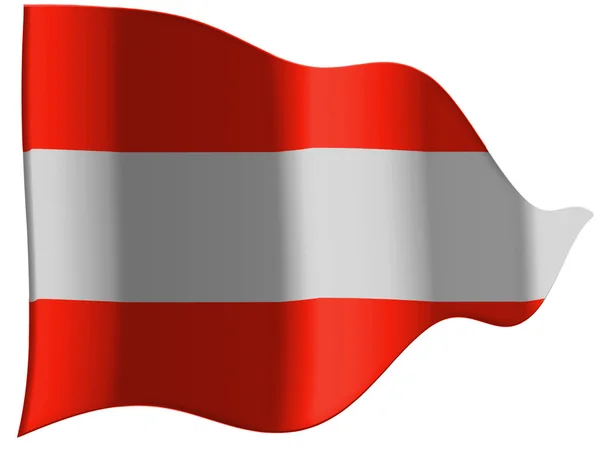 La bandera austriaca — Foto de Stock