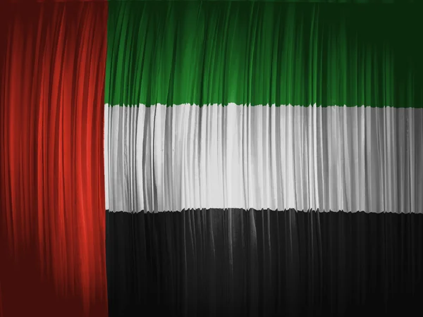 Die Uae-Flagge — Stockfoto