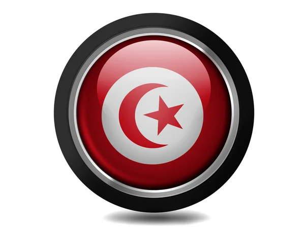 Bandeira de Tunis — Fotografia de Stock