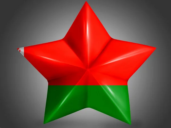 De Wit-Russische vlag — Stockfoto