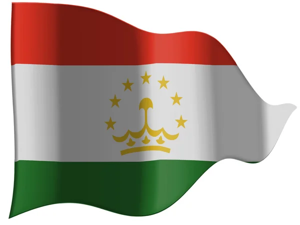 塔吉克斯坦共和国国旗 — 图库照片