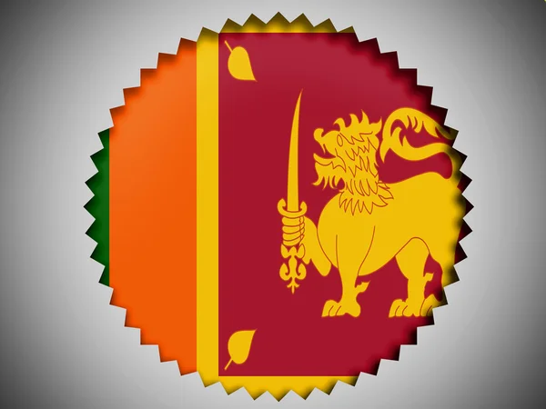 Flaga Sri lanka — Zdjęcie stockowe