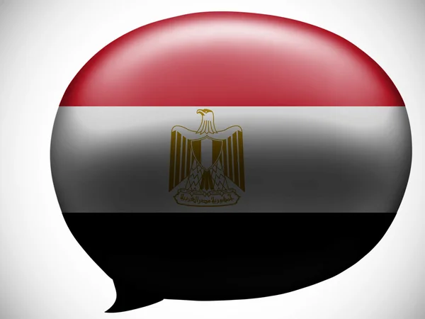 De Egyptische vlag — Stockfoto