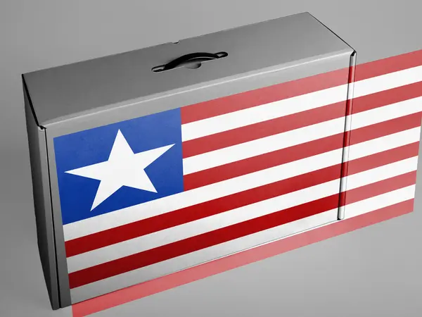 Liberia. Liberias flagga — Stockfoto