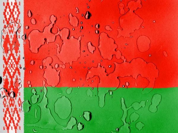 La bandera bielorrusa — Foto de Stock
