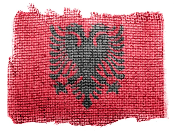 Albanien. albanische Flagge — Stockfoto