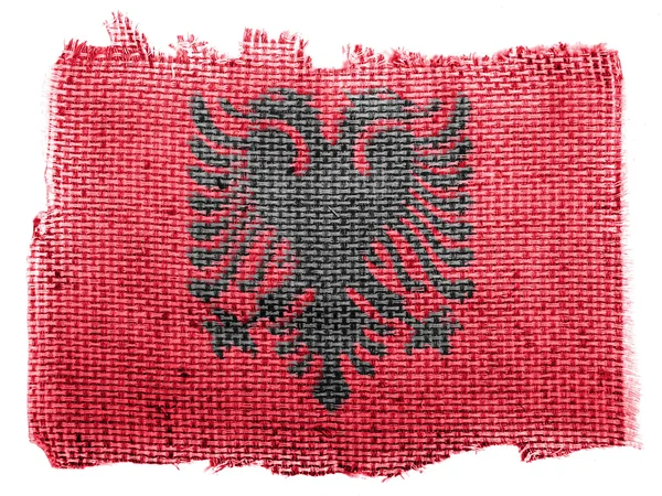 Albania. Albanian flag — Stock Photo, Image