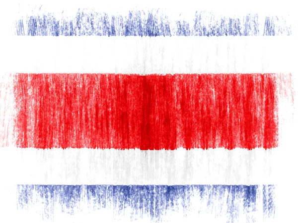 De vlag van Costa Rica — Stockfoto