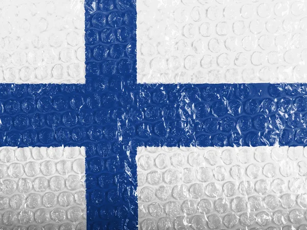 La bandera finlandesa — Foto de Stock