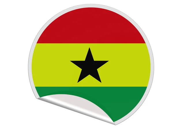 The Ghana flag — Stock Photo, Image