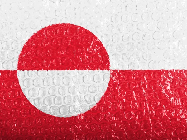 The Greenland flag — Stock Photo, Image