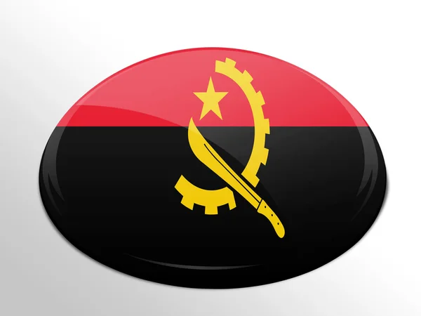 Angola. Flaga Angoli — Zdjęcie stockowe