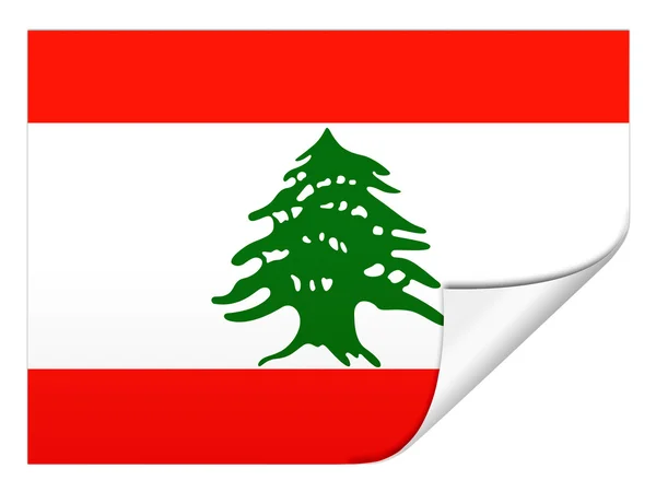 Bandeira do lebanês — Fotografia de Stock