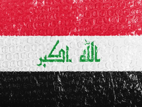 Die irakische Flagge — Stockfoto