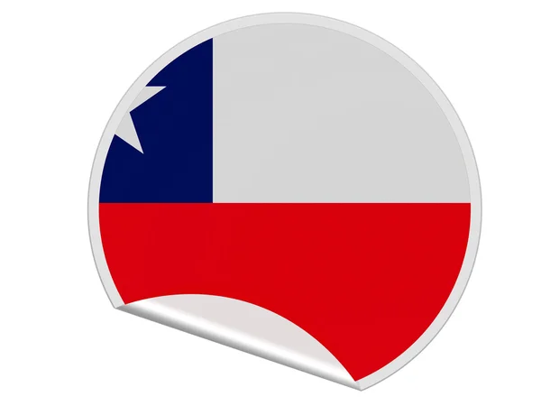 The Chile flag — Stock Photo, Image