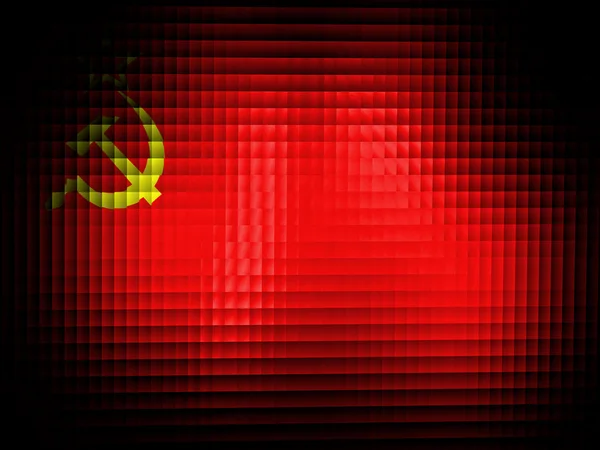 Η σημαία της ΕΣΣΔ ζωγραφισμένα στο — Φωτογραφία Αρχείου
