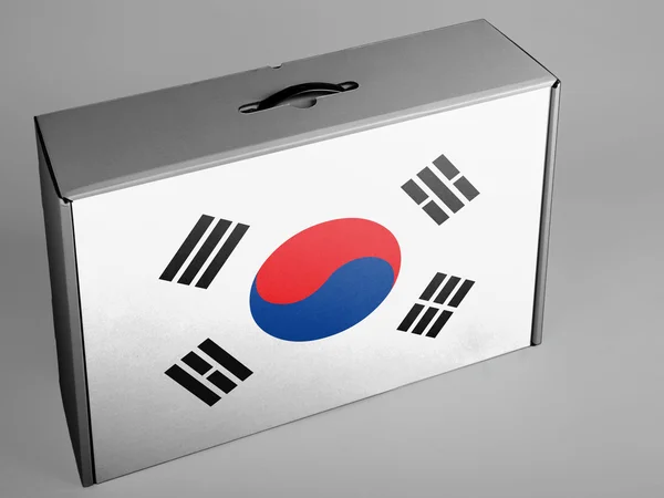 Güney Kore bayrağı — Stok fotoğraf