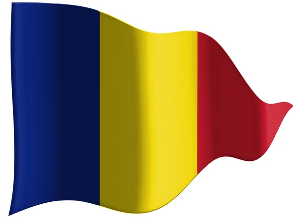 The Romania flag — Stock Photo, Image