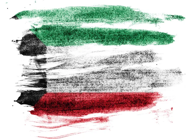 The Kuwaiti flag — Stock Photo, Image