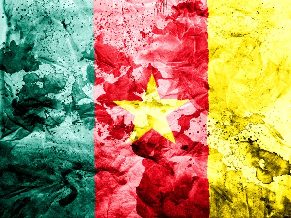 Le drapeau camerounais — Photo