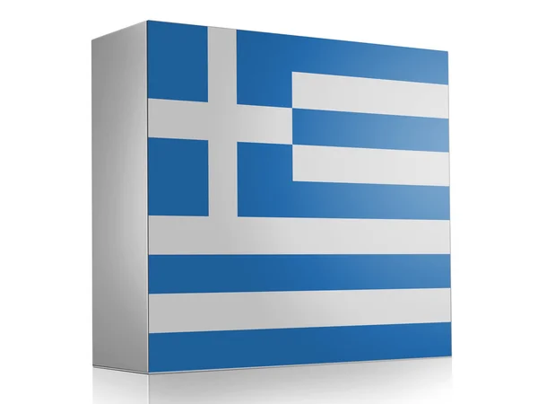 The Greek flag — Stock Photo, Image