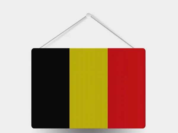 Det belgiske flagget – stockfoto
