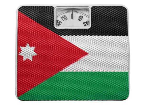 La bandera jordana — Foto de Stock