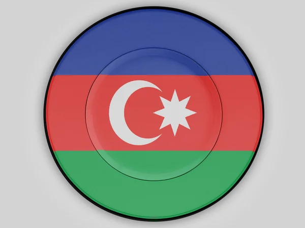 The Azerbaijani flag — Stock Photo, Image