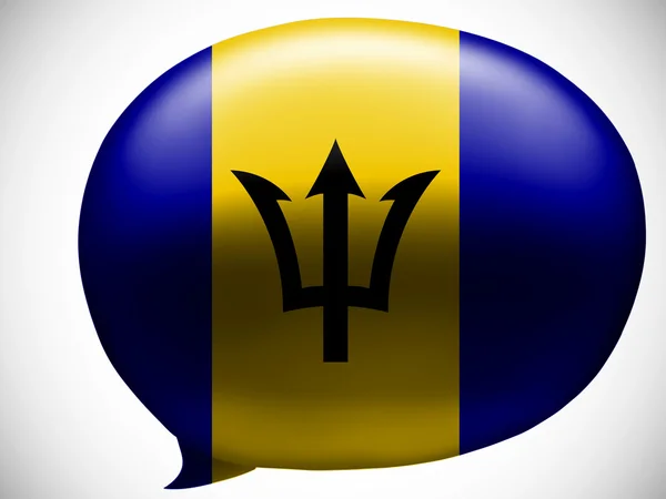 Barbados. Flaga Barbadosu — Zdjęcie stockowe