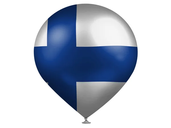 The Finnish flag — Stock Photo, Image