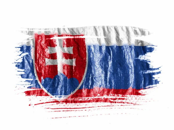 Flaggan Slovakien — Stockfoto