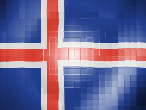 De IJslandse vlag — Stockfoto