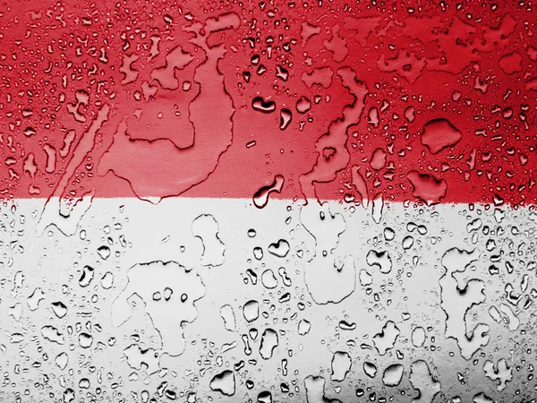 A bandeira indonésia — Fotografia de Stock
