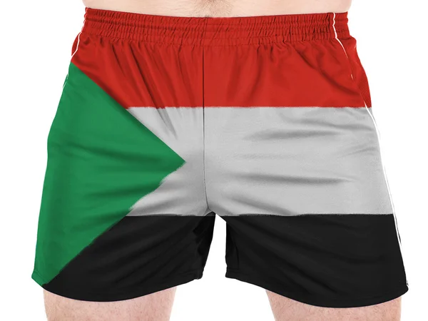 Die sudanesische Flagge — Stockfoto