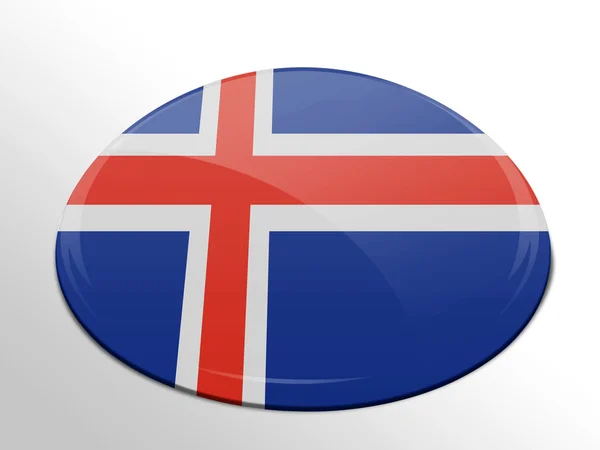 La bandera de Islandia —  Fotos de Stock