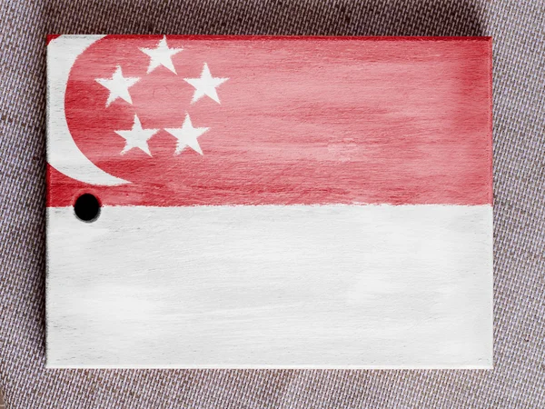 La bandiera di Singapore — Foto Stock