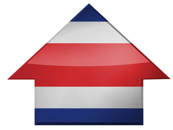 Kosta Rika bayrağı — Stok fotoğraf