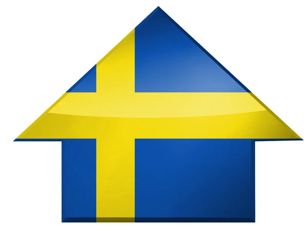 Den svenska flaggan — Stockfoto