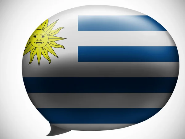 ウルグアイの旗 — ストック写真