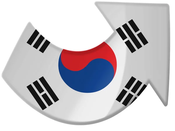 La bandera de Corea del Sur — Foto de Stock