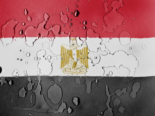 Die ägyptische Flagge — Stockfoto