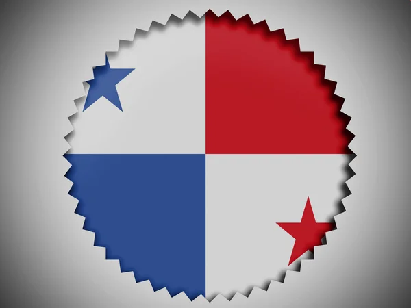 Panama flagg — Stockfoto