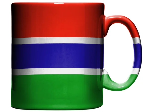 Le drapeau gambien — Photo